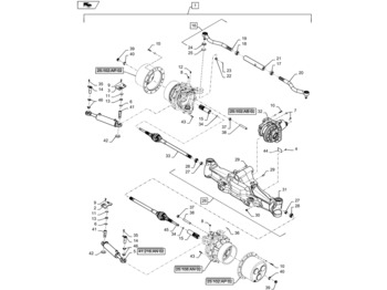 Axle and parts NEW HOLLAND