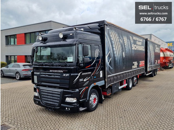 Curtainsider truck DAF XF 105 410